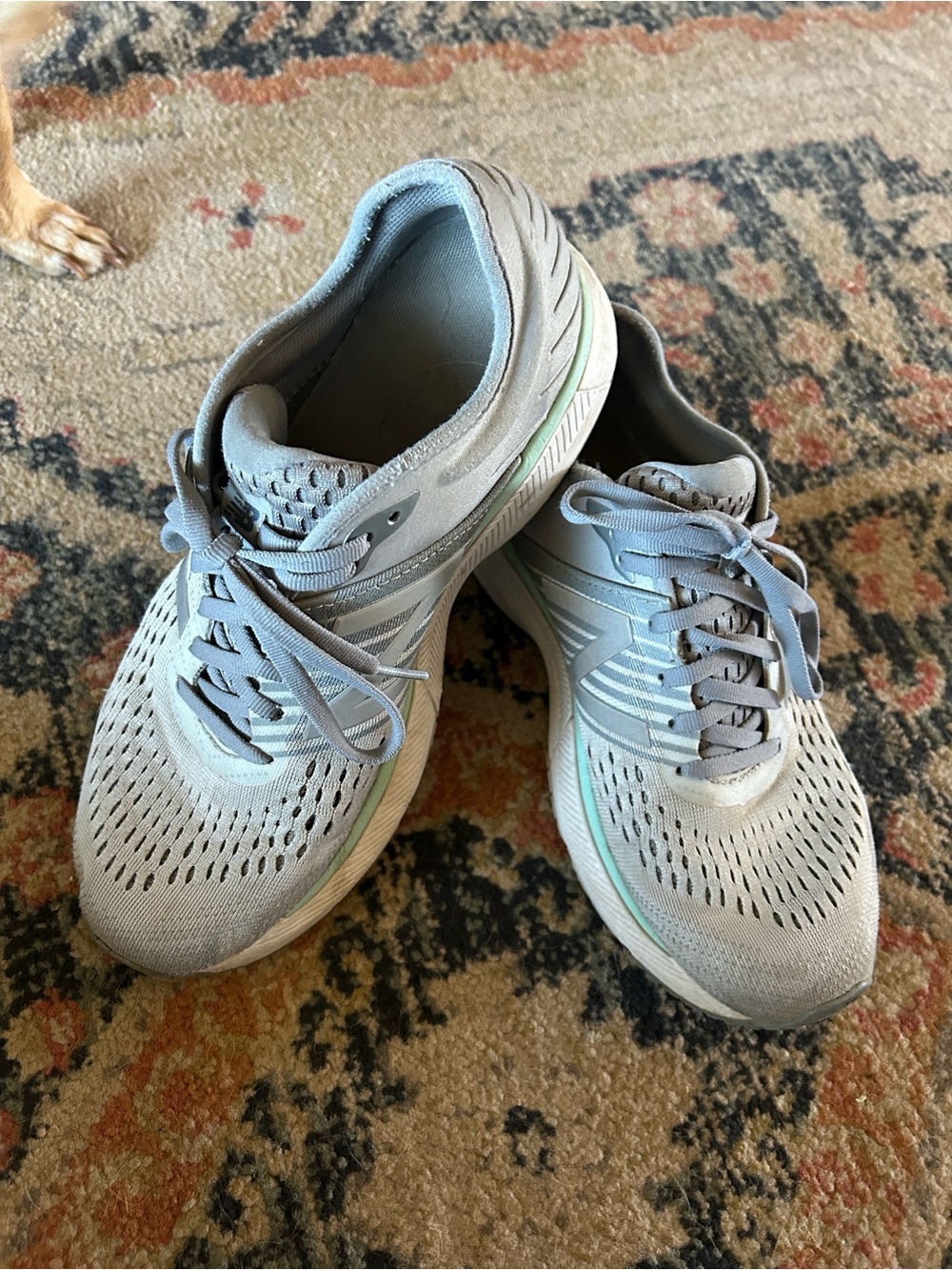 New Balance Womens 860 V10 W860P10 Gray Running Shoes Lace Up Low Top